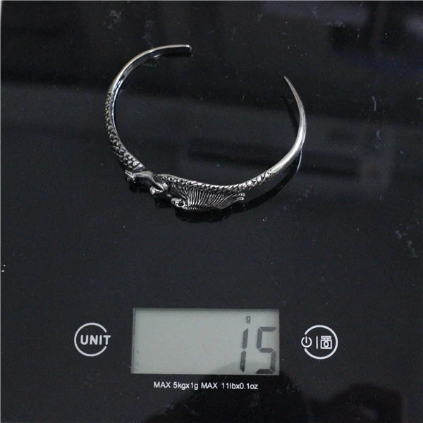 Браслет из нержавеющей стали 6 5 см браслет русалки с черным камнем | Украшения и