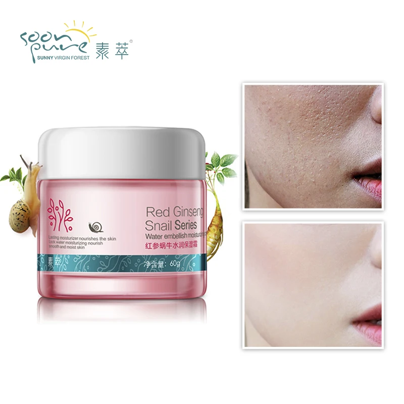 SOONPURE Увлажняющий крем для лица с красным женьшенем и улиткой(улучшенный)+ Крем для области вокруг глас с красным женьшенем и улиткой(улучшенный