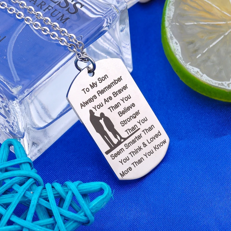 1 шт. цепочка для ключей из нержавеющей стали с резными буквами | Украшения и