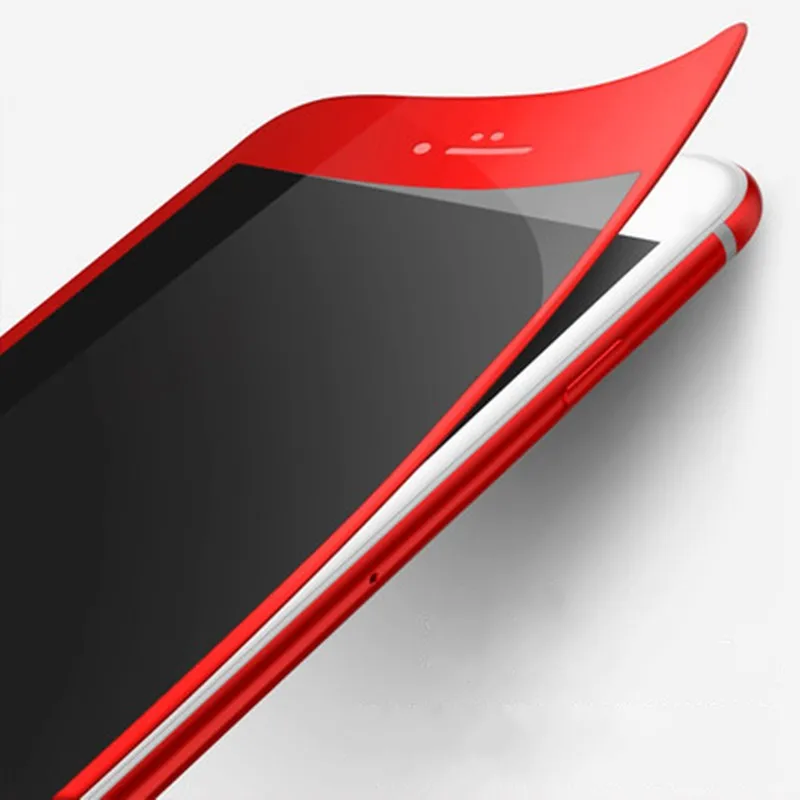 0.26 мм 9 h для iphone 7 закаленное стекло мягкий край протектор экрана фильм 3d полное