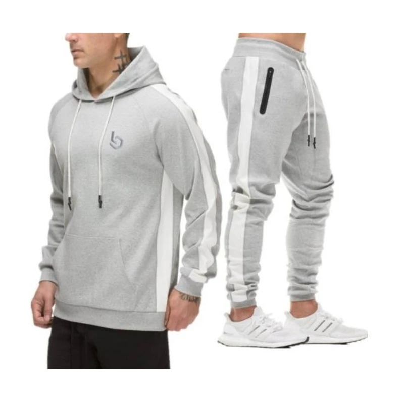 Новинка 2018 весенний комплект Мужская модная спортивная одежда спортивные