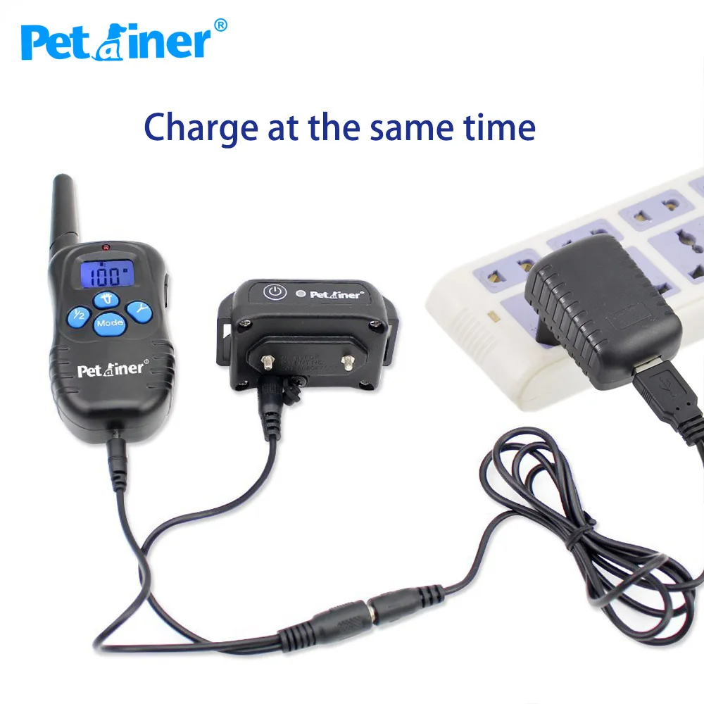 Ошейник Petrainer 998DBB 1 для дрессировки собак водонепроницаемый и Перезаряжаемый 300