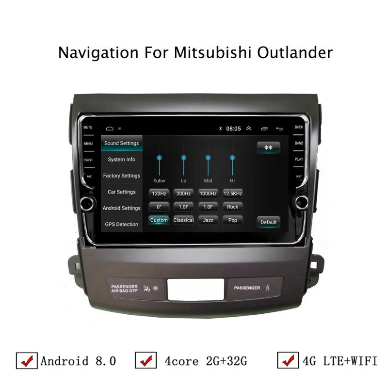 9 &quotAndroid 6 0/8 1 Автомобильная dvd навигационная система для Mitsubishi Outlander 2006 2007 2008 2012