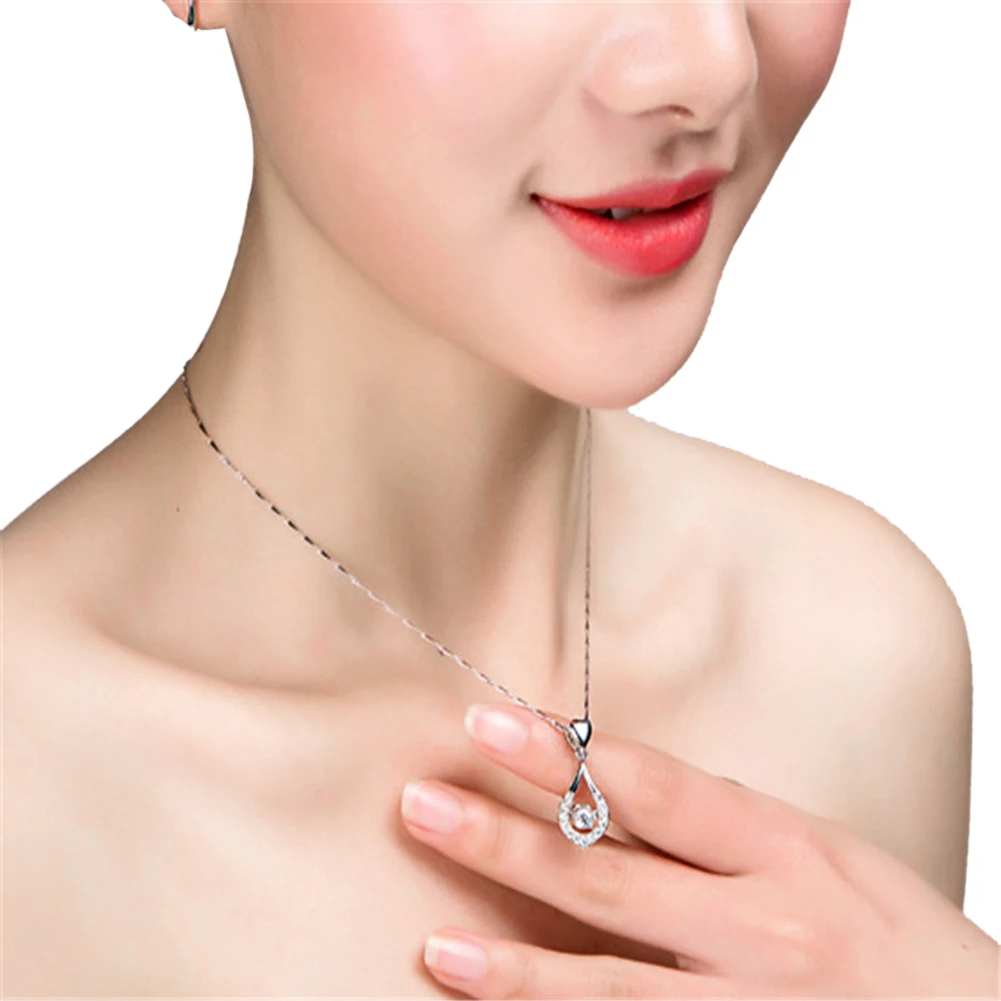 2020 модное роскошное мерцающее сердце капля воды камень очаровательное Женское