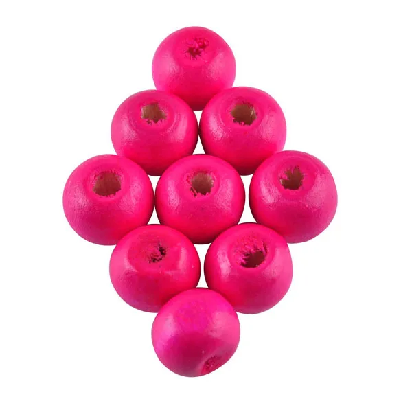 Модные круглые деревянные разделительные шарики 8 мм 200 шт./лот разных цветов