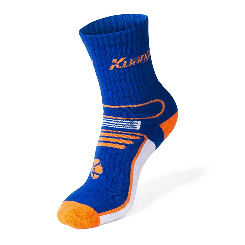 Kuangmi 1 Pair Sports Running Basketball Socks for Kids Breathable Compression Outdoor Soccer Football Sock Stocking Boys Girls