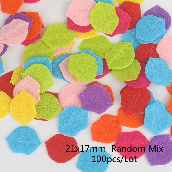 21x17mm 50-100 шт. Выберите размер улыбающееся лицо/дерево/рука/бабочка/корона войлочные тканевые подкладки аксессуар патчи - Цвет: 21x17mm