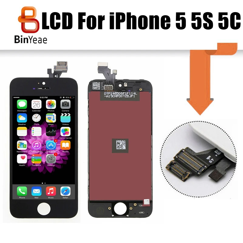 AAA + черные и белые 4 дюймов Экран Замена для iPhone 5 5S 5c ЖК-дисплей с сенсорным