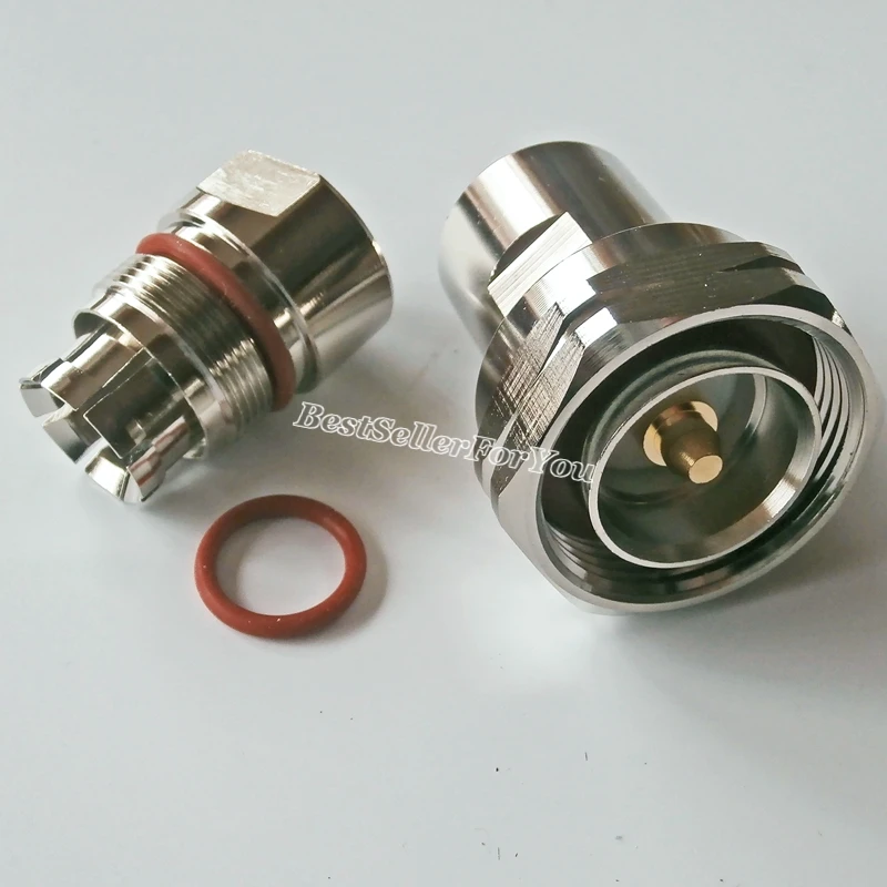 1 шт. 7/16 DIN штекер зажим для 1/2 &quotгофрированного кабеля RF разъем Стандартный|clamp