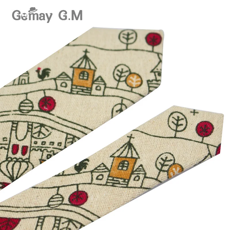 Fashion Mens Neck Tie Linen Skinny for Men Wedding Party Print Neckties Casual Retro Neckwear Star Female Cartoon Ties|skinny tie|mens neck tieneck