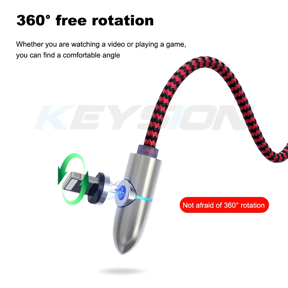 KEYSION Магнитный Micro USB кабель для iPhone Samsung Type c зарядный адаптер C кабели мобильных