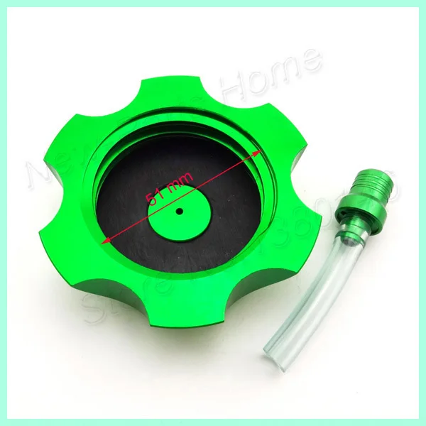 Зеленая алюминиевая крышка бензинового топливного бака для китайских