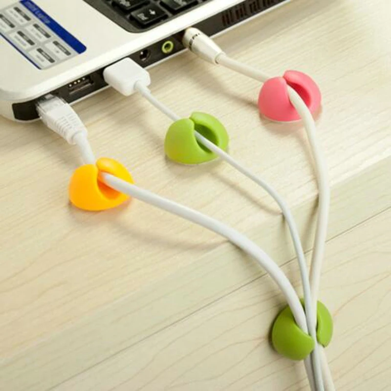 3 шт./лот Жесткий Пластиковый черный кабель организатор клип аккуратные USB