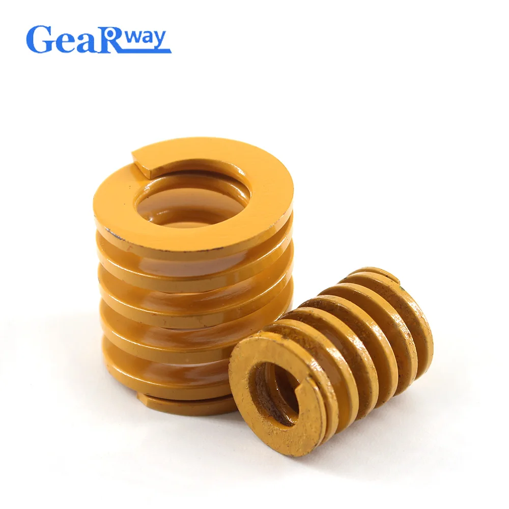 Жёлтая компрессионная пружина Gearway TF50x50/50x5 5/50x6 0/50x7 0/50x75 мм