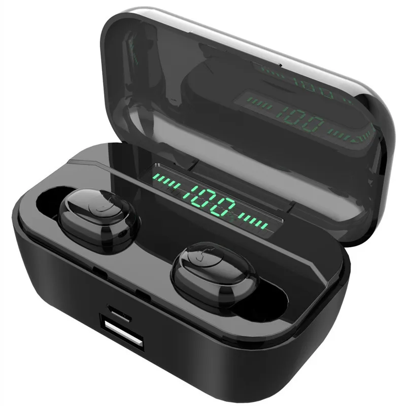 3500 мАч G6S TWS Беспроводные Bluetooth 5 0 наушники со светодиодным дисплеем питания HiFi