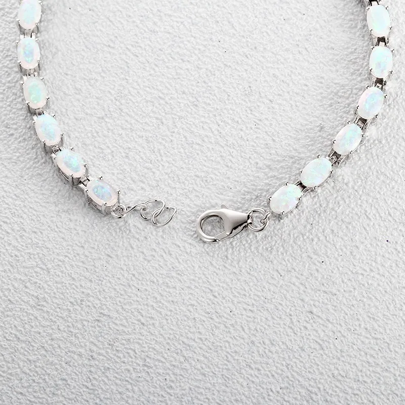 Женский браслет с белым огненным опалом 19 см FB093BH60|women bracelet|women fashion braceletgift gifts |