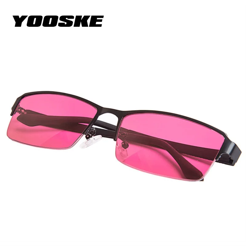 YOOSKE, женские, мужские, красный, зеленый цвет, слепые очки, корригирующие, для осмотра, солнцезащитные очки, цветные, Слепые, водительские, рабочие очки