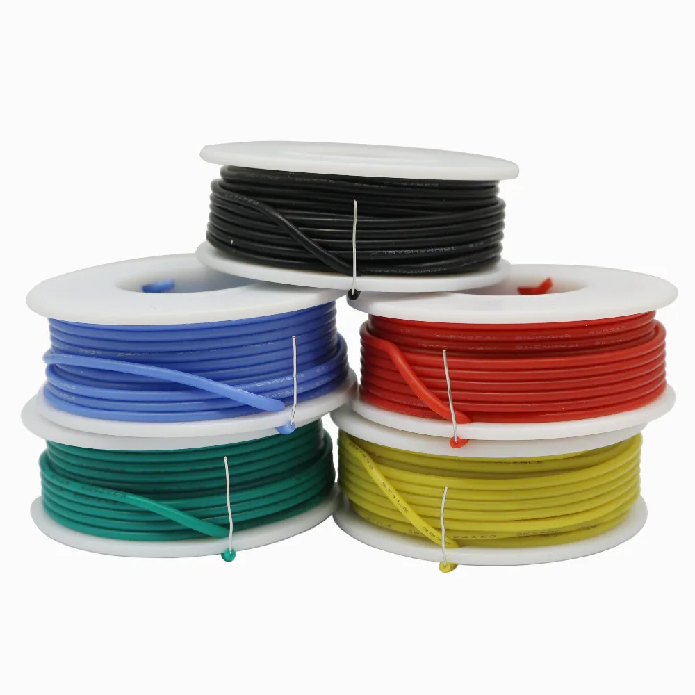 20 AWG гибкий силиконовый набор одножильных проводов электрический провод калибра