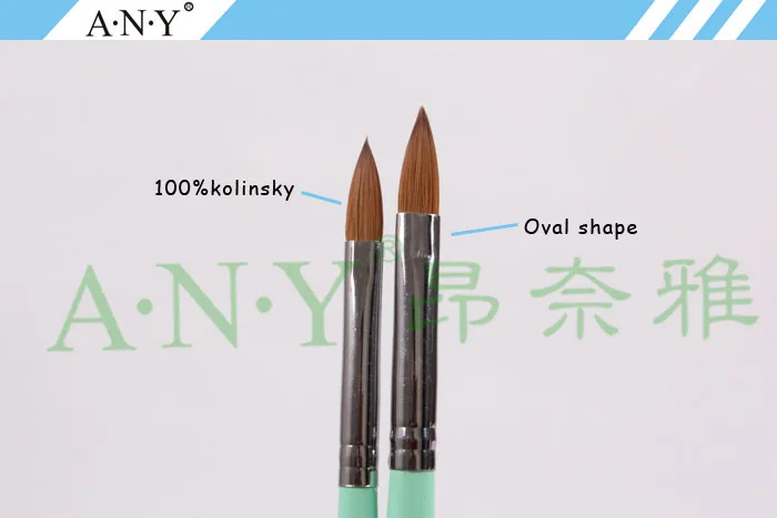 

Free Shipping Hot Selling ANY Wooden Handle Acrylic Nail Brush Kolinsky 8#/Oval Single Piece