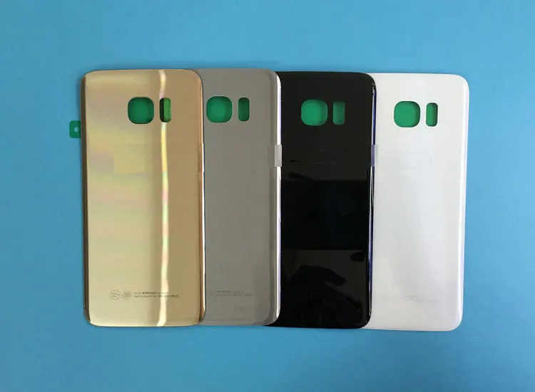 Новое стекло Корпус батарея задняя крышка дверь для Samsung S6 Edge/S6 Черный Белый