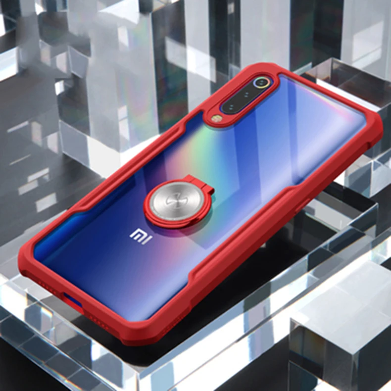 Чехол Xundd для Xiaomi mi 9, чехол для mi 9 SE, магнитный автомобильный держатель, подставка, кольцо на палец, прозрачная задняя крышка из ТПУ для Xiaomi mi 9 mi 9 SE, чехол
