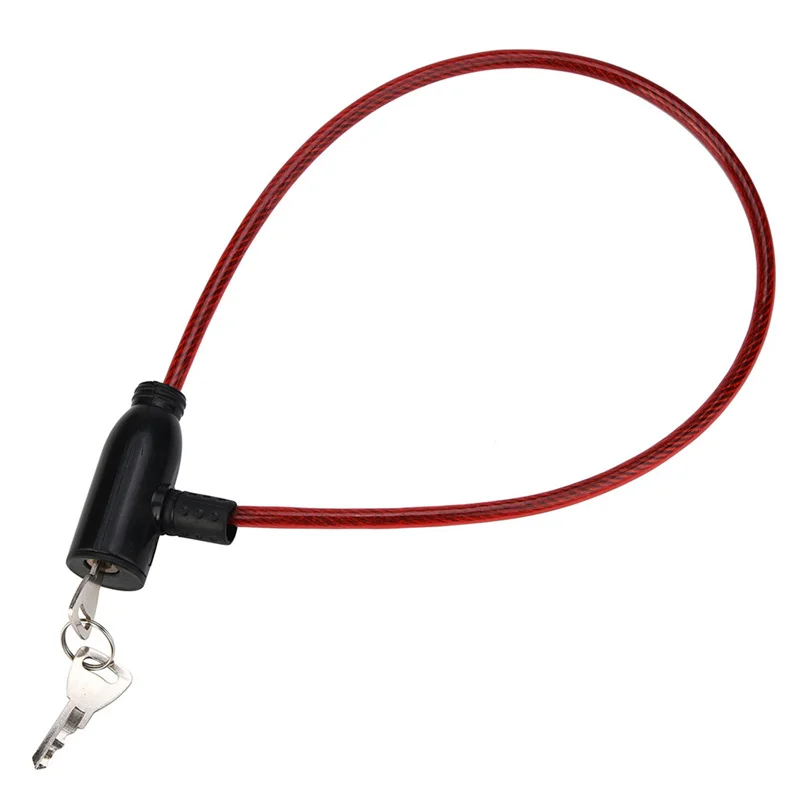 Cycling 8x640mm Cable Anti-Theft Bike Bicycle Scooter Safety Lock With 2 Keys Q1026*20 | Спорт и развлечения