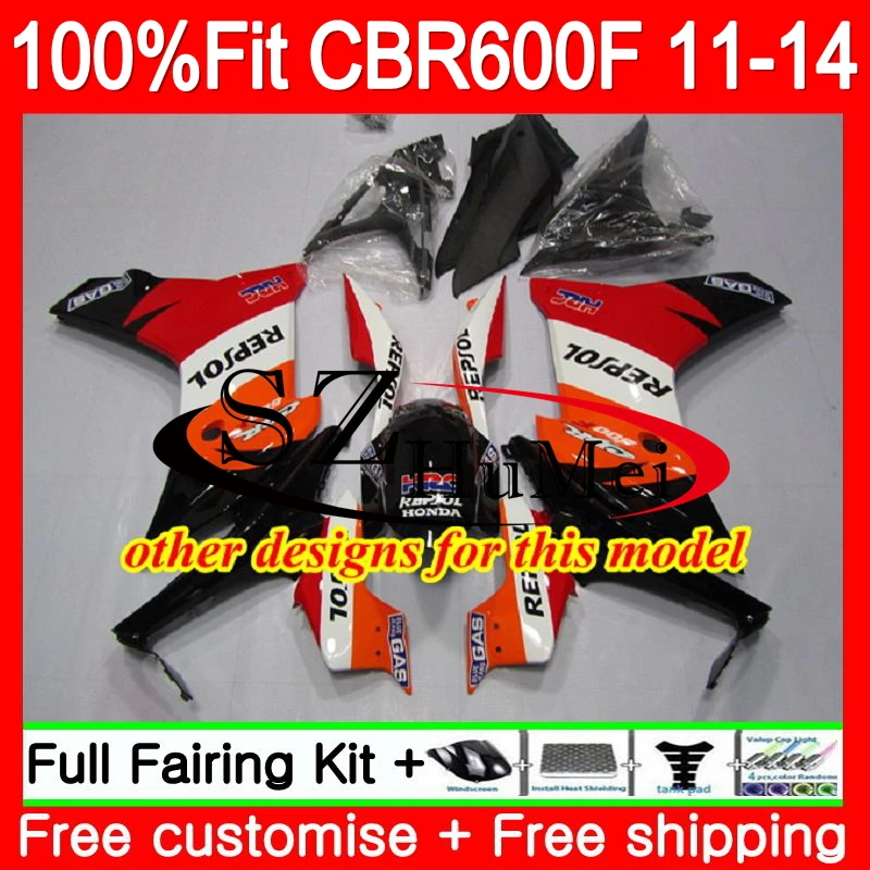 Литья под давлением для HONDA CBR600F4i синий CBR600F 11 12 13 14 116SH.3 CBR 600 F 600F CBR600 F4i 2011 2012 2013 2014