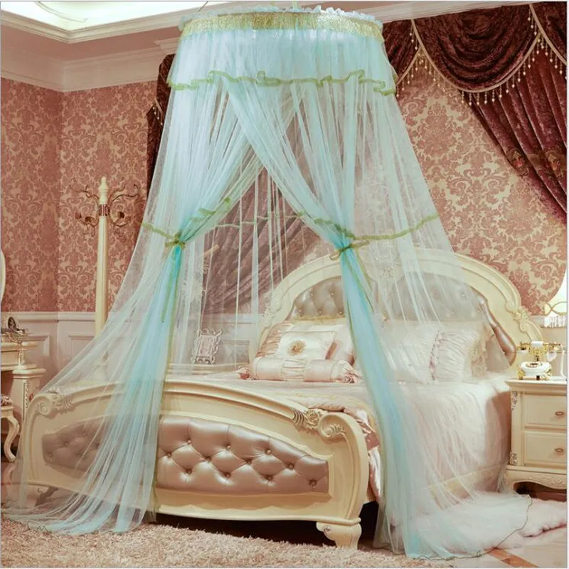 Элегантное платье со шнуровкой с круглым носком Шторы подвесная купол москитная