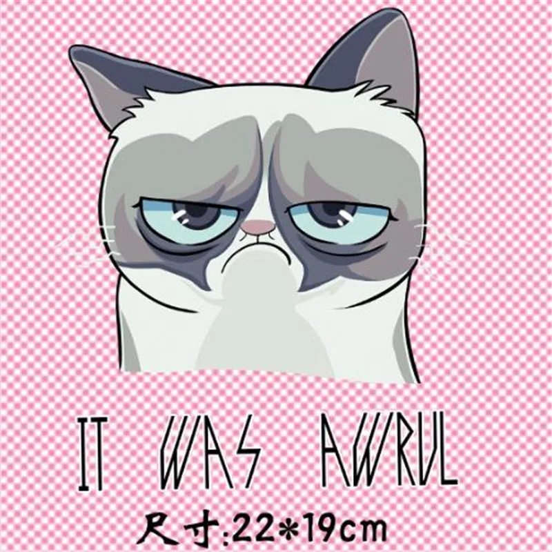 Женская футболка с теплопередачей принтом кота awrvl ПВХ накладки для одежды