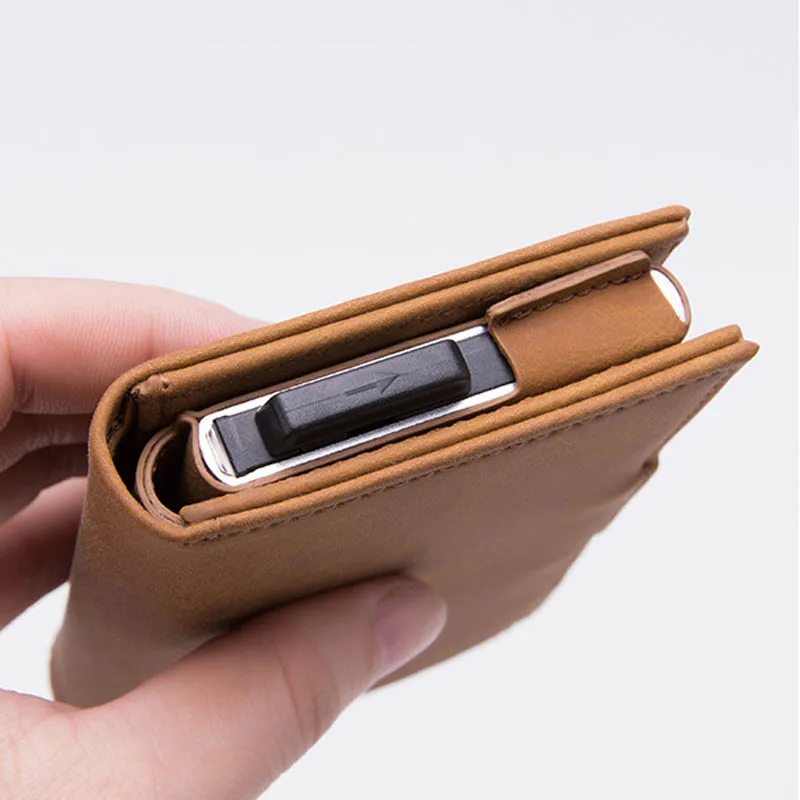 Новый Стиль RFID бумажник держатель для карт Минималистский Для мужчин кошелек
