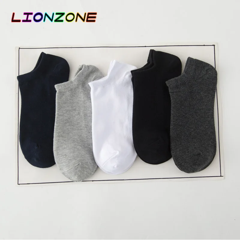 Мужские хлопковые носки LIONZONE Белые Повседневные сетчатые тонкие дышащие без