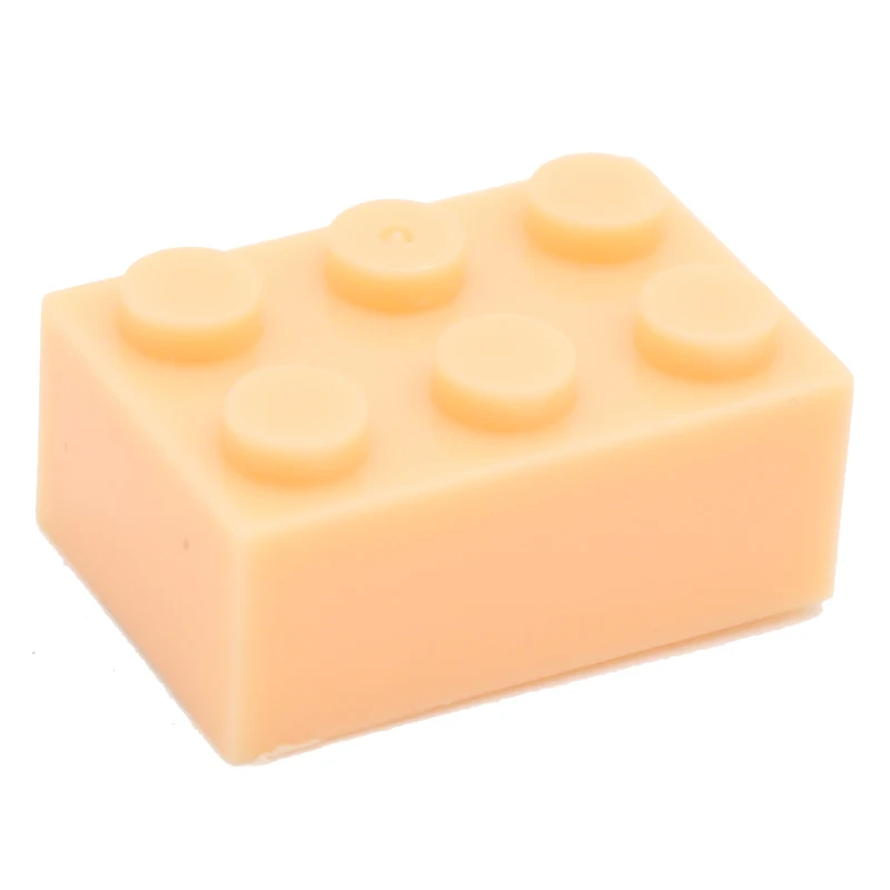 skin color Moc креативный Кирпич 2x3 3002 Сделай Сам основы, Обучающие строительные блоки, комплекты деталей, совместимые сборные частицы, игрушки для детей - Цвет: skin color
