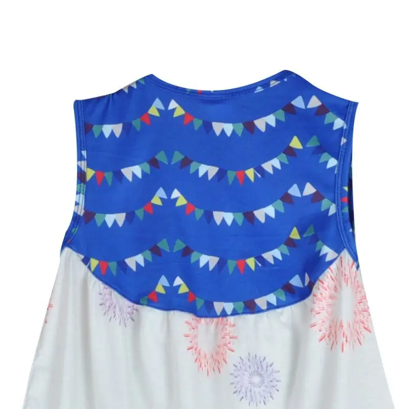 Conice/милое платье для маленьких девочек детская одежда без рукавов с рисунком