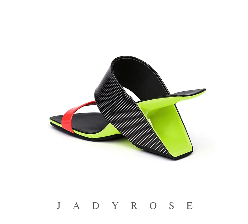 Jady Rose/Новинка года; летние женские шлепанцы; босоножки на необычном каблуке; обувь на танкетке; женские шлепанцы на высоком каблуке; сандалии-гладиаторы