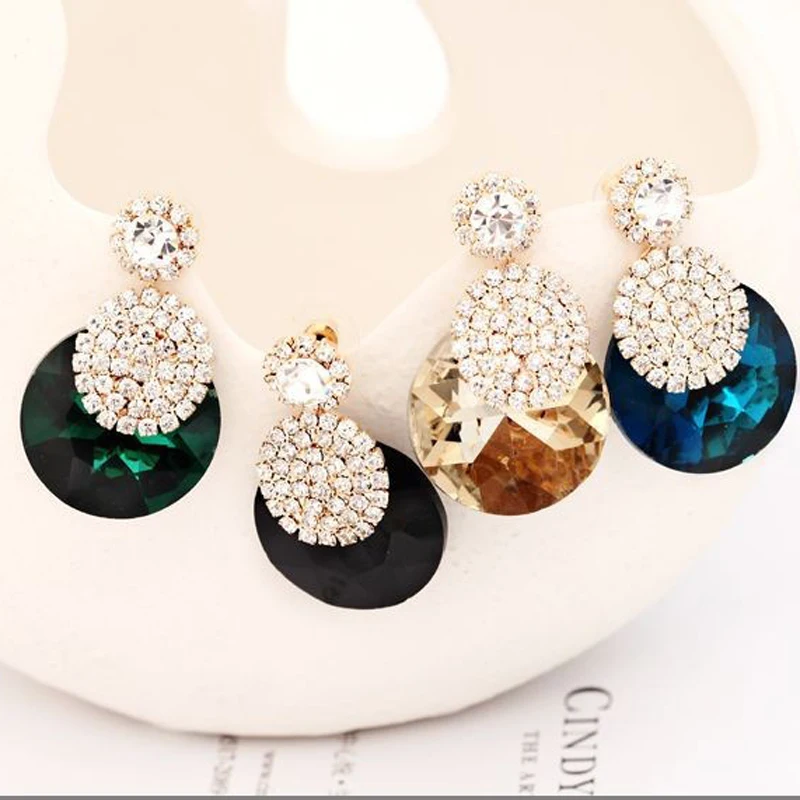 Модные аксессуары украшения блестящие хрустальные круглые стразы