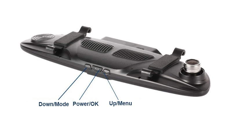 " Автомобильная dvr камера зеркало заднего вида ips сенсорный экран Авто DVR Full HD 1080P ночное видение видеорегистратор двойной объектив Авто Регистратор