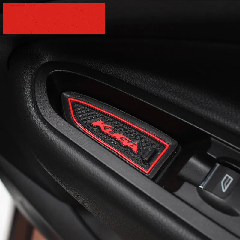 Резиновый коврик для Ford 2013-2015 kuga слот-коврик двери 3D пылезащитный чашки