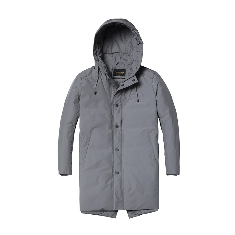 Мужское длинное пуховое пальто SIMWOOD зимний мужской тонкий жакет на 90% белом