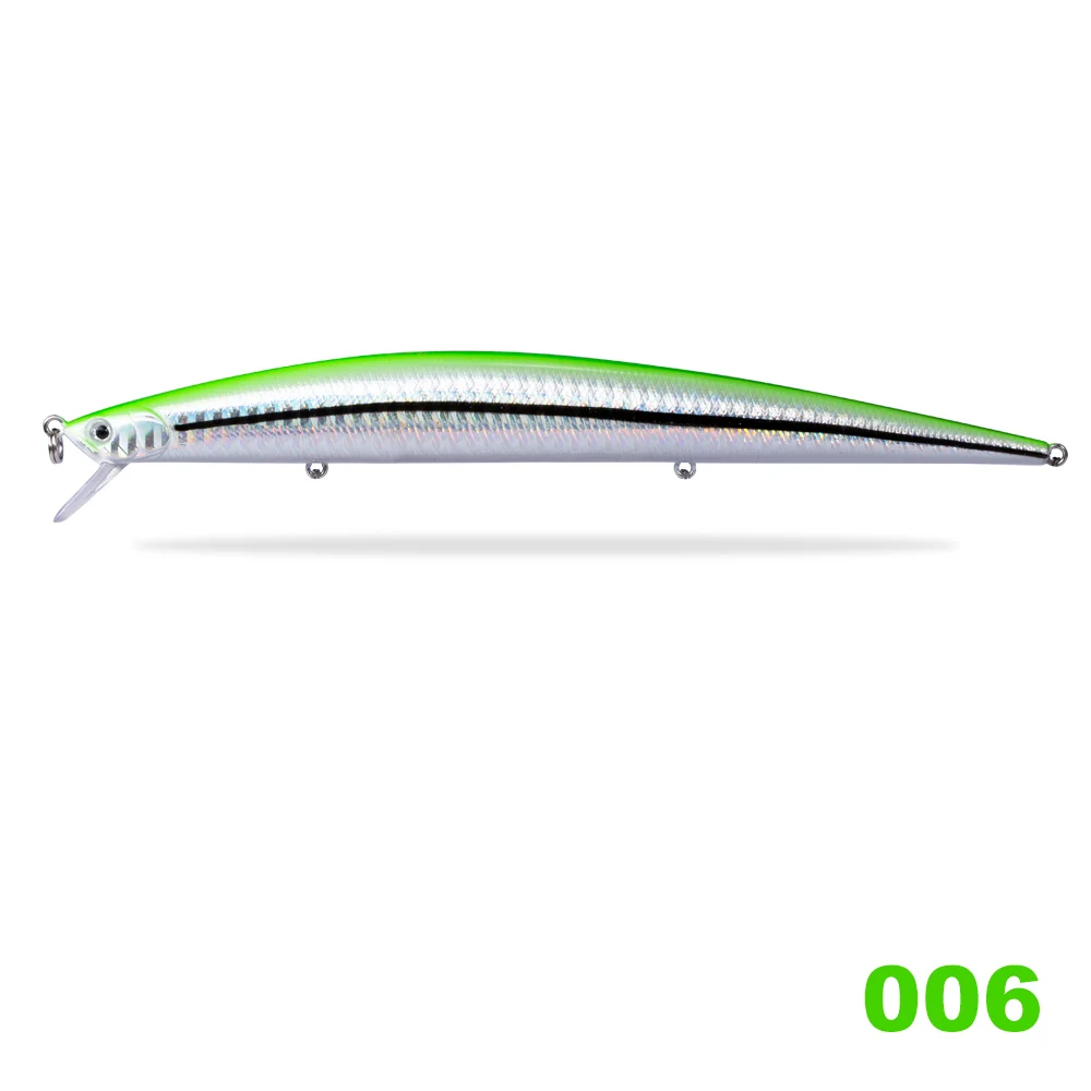 Hunthouse Tide Slim Minnow flyer175 плавающая жесткая приманка для рыбалки Морская рыбалка 175 мм 25 г/34 г ABS пластик для морской щуки - Цвет: 25g-A006