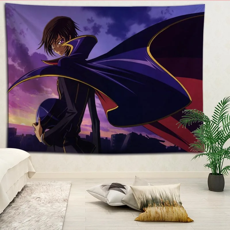 Новое поступление гобелен с принтом Geass индивидуальным кодом больше размеров