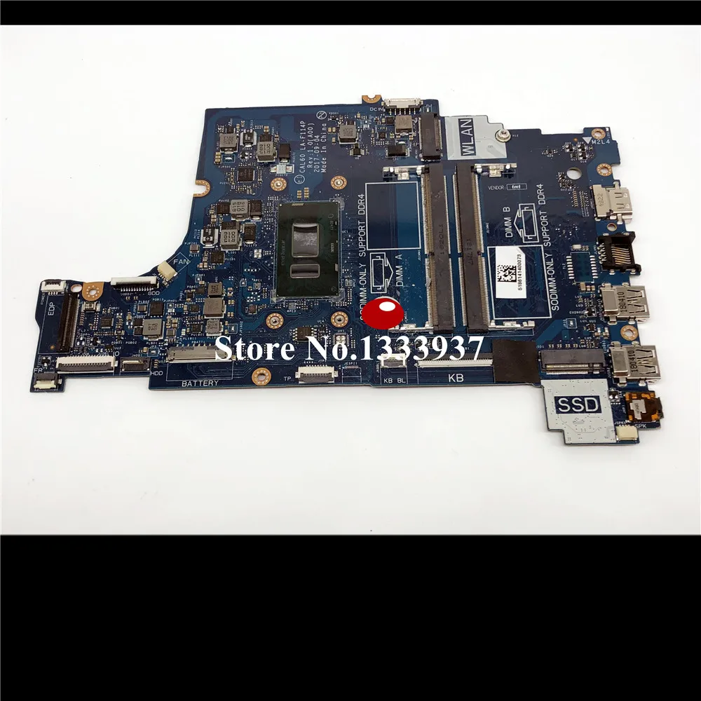 CAL60 LA-F114P для Dell OEM Inspiron 15 5570 Материнская плата ноутбука i5-8250U SR3LB CN-0F7MGJ F7MGJ 0F7MGJ