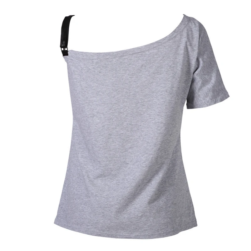 2019 Fashion Summer Cotton Top Shirts Women Short Sleeve T Skew Collar Butterfly Print Tshirt Ladies Tees Tops Clothes | Женская одежда