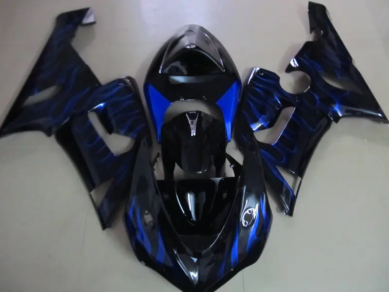 Комплект обтекателей для мотоцикла KAWASAKI Ninja ZX6R 636 05 06 ZX 6R 2005 2006 ABS Синий Пламя