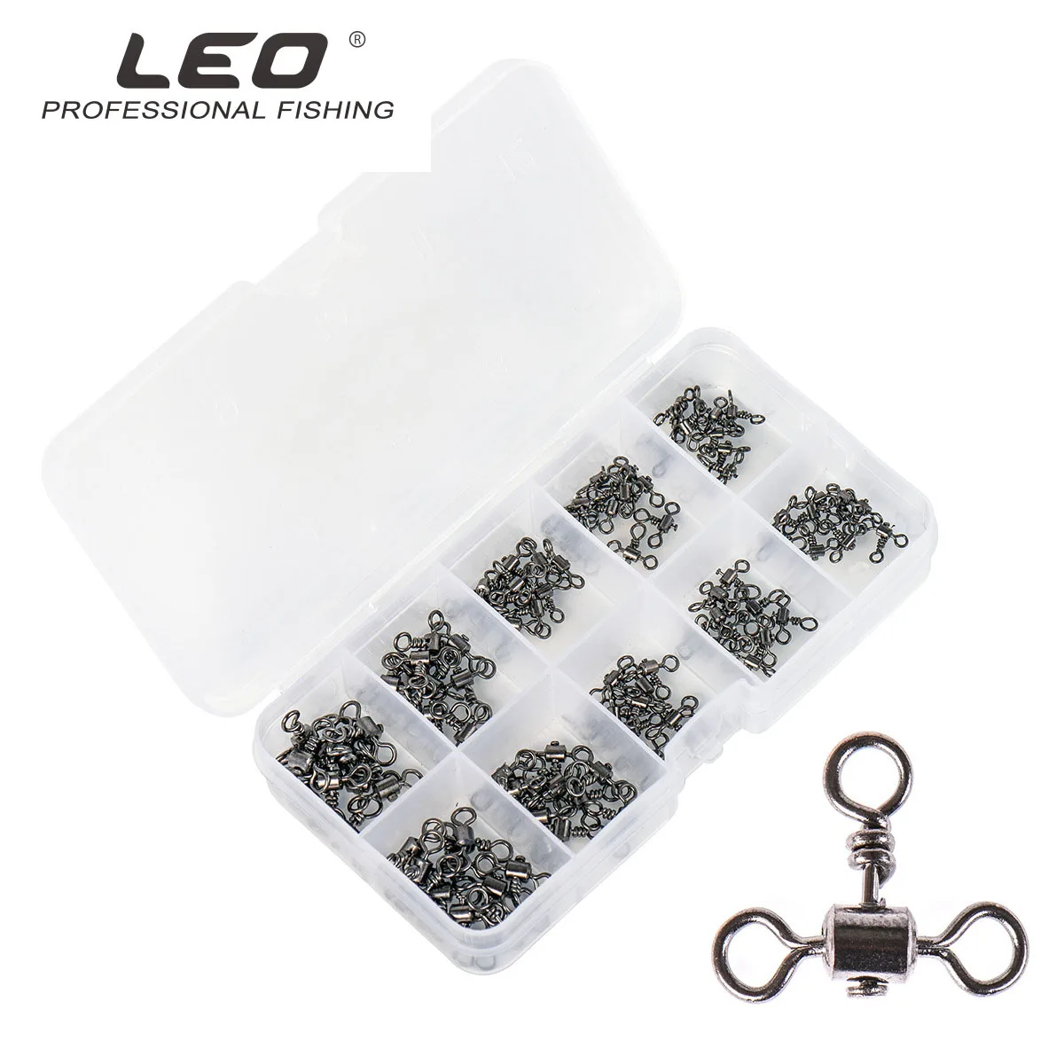 100pcs Leo Fishing Connector 27820 Three Fork Balance Accessories Pesca American Ring Lure Iron Nickel Plating | Спорт и развлечения