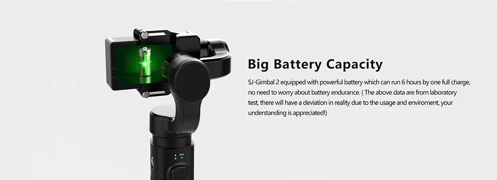 Оригинальная SJCAM SJ-GIMBAL 2 3-осевой ручной шарнирный стабилизатор для камеры GoPro APP Bluetooth Управление для экшн-камер SJCAM палка для селфи