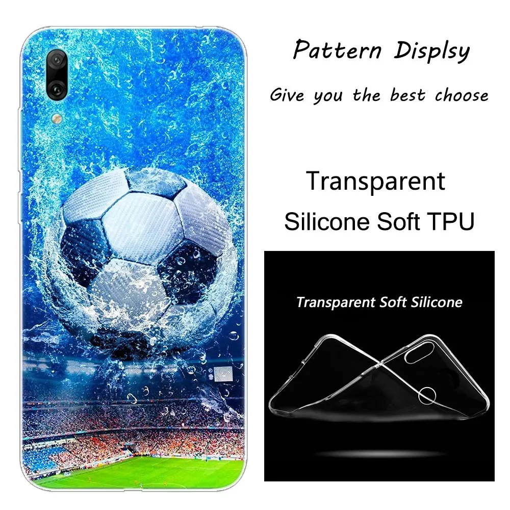 Спортивный Футбольный Мягкий силиконовый чехол для телефона huawei mate 10 20 Lite Pro Enjoy 9S Y9 Y7 Y6 Y5 Pro Модный чехол - Цвет: 015