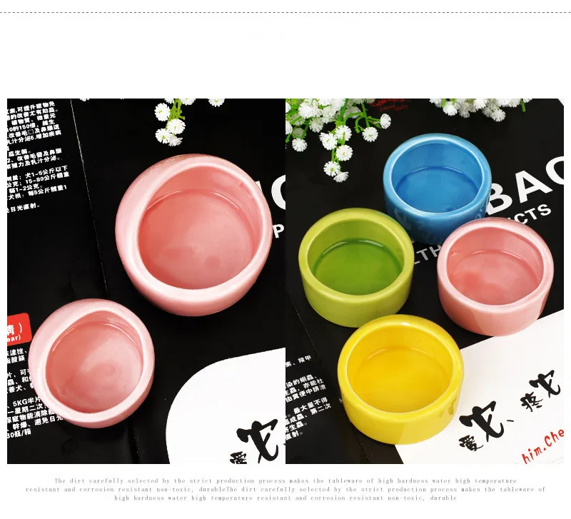 1 шт. прекрасный хомяк керамическая пищевая вода закуска питатель для маленьких