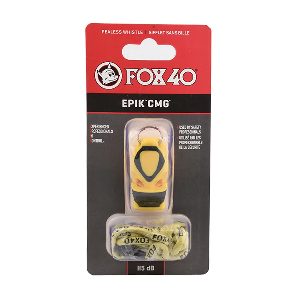 Свисток пластиковый FOX40 EPIK футбольный рефери свисток футбол баскетбол Хоккей Бейсбол волейбол спорт классический выживание на открытом воздухе - Цвет: Yellow