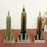 american empire state building tourist souvenir model metal model empire state building model alloy steel home decoration