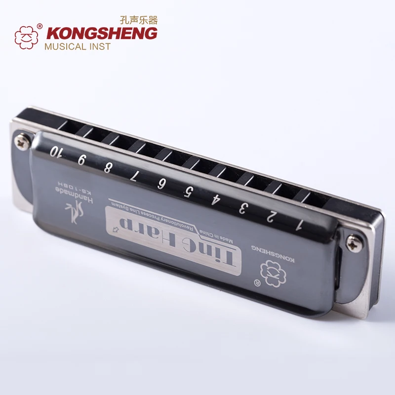 Высококачественная гармоника KONGSHENG с 10 отверстиями диатоническая гармошка цвет